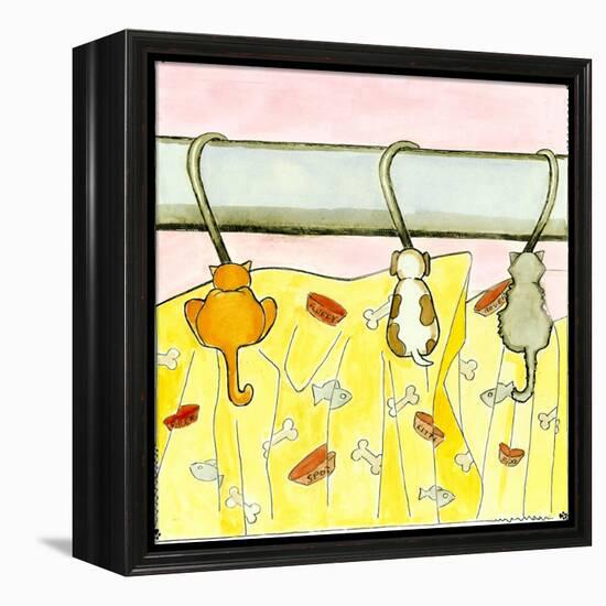 Tale of Two Kitties-Tara Friel-Framed Stretched Canvas