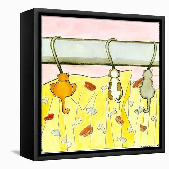 Tale of Two Kitties-Tara Friel-Framed Stretched Canvas