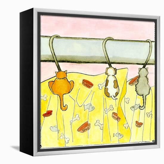 Tale of Two Kitties-Tara Friel-Framed Stretched Canvas