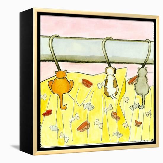 Tale of Two Kitties-Tara Friel-Framed Stretched Canvas