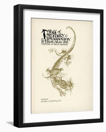 Tales of Mystery and Imagination-Arthur Rackham-Framed Art Print