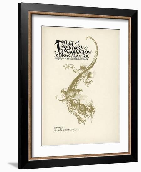 Tales of Mystery and Imagination-Arthur Rackham-Framed Art Print