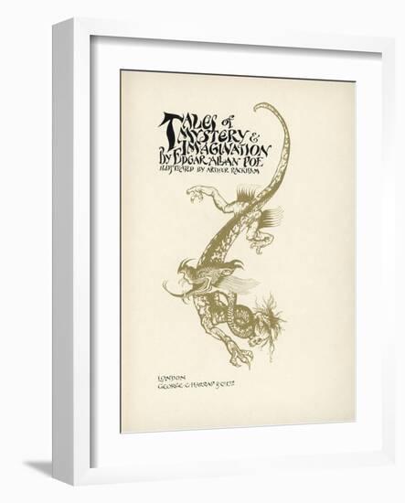 Tales of Mystery and Imagination-Arthur Rackham-Framed Art Print