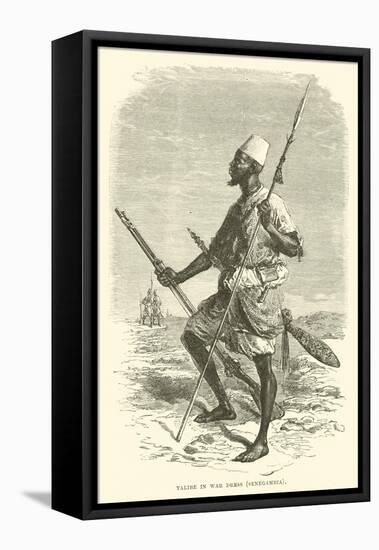 Talibe in War Dress, Senegambia-null-Framed Premier Image Canvas