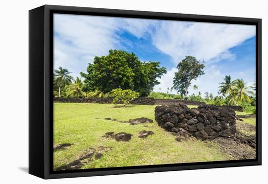 Talietumu or Kolo Nui ruins, former fortress, Wallis, Wallis and Futuna, South Pacific, Pacific-Michael Runkel-Framed Premier Image Canvas