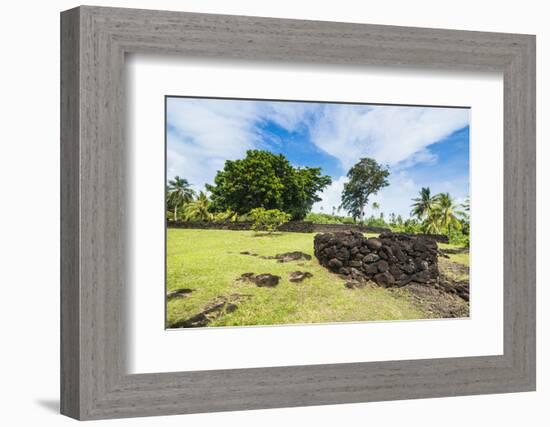 Talietumu or Kolo Nui ruins, former fortress, Wallis, Wallis and Futuna, South Pacific, Pacific-Michael Runkel-Framed Photographic Print