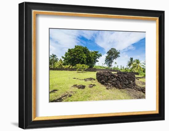 Talietumu or Kolo Nui ruins, former fortress, Wallis, Wallis and Futuna, South Pacific, Pacific-Michael Runkel-Framed Photographic Print