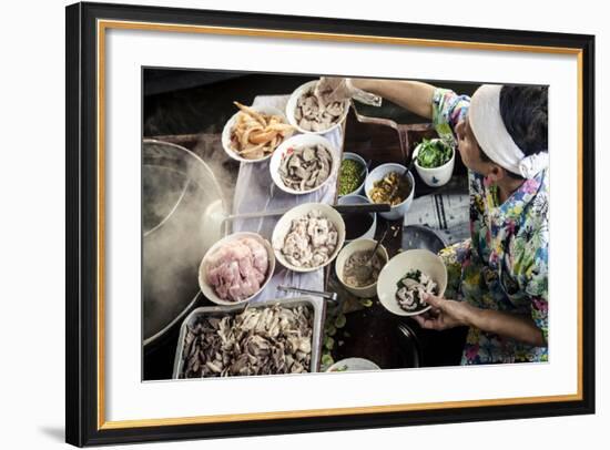 Taling Chan Floating Market, Bangkok, Thailand, Southeast Asia, Asia-Andrew Taylor-Framed Photographic Print