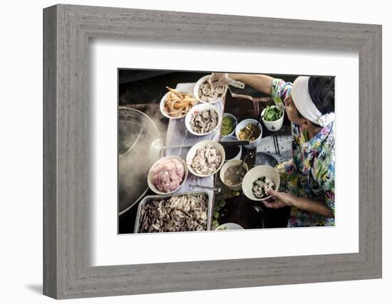 Taling Chan Floating Market, Bangkok, Thailand, Southeast Asia, Asia-Andrew Taylor-Framed Photographic Print