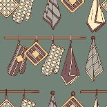 Pattern with Kitchen Textiles-Talirina-Framed Premium Giclee Print