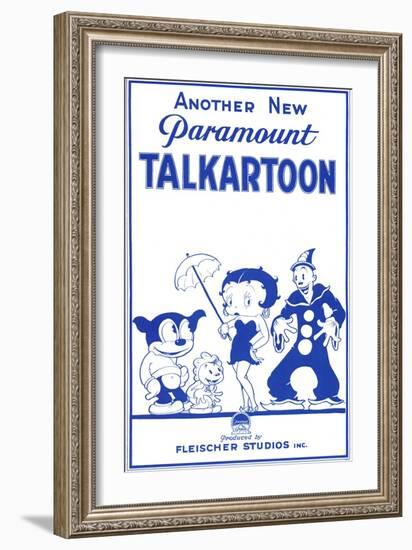 Talkartoon, 1931-null-Framed Premium Giclee Print