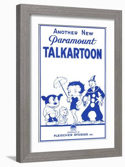 Talkartoon, 1931-null-Framed Premium Giclee Print