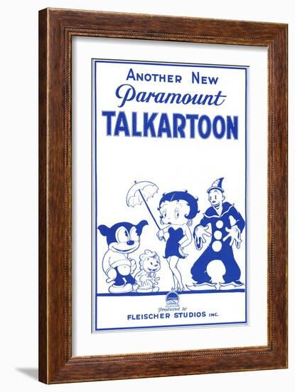 Talkartoon, 1931-null-Framed Premium Giclee Print