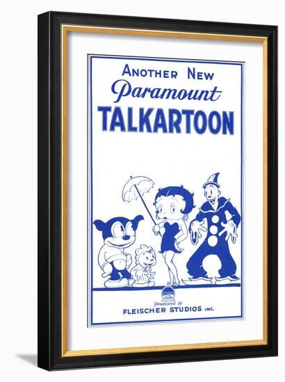 Talkartoon, 1931-null-Framed Premium Giclee Print