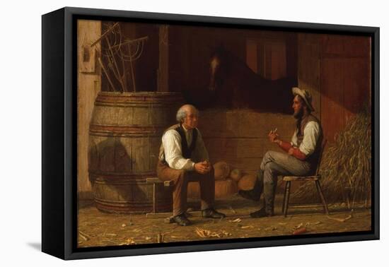 Talking it Over (The Civil War)-Enoch Wood Perry-Framed Stretched Canvas