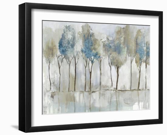 Tall Indigo Trees-Allison Pearce-Framed Art Print