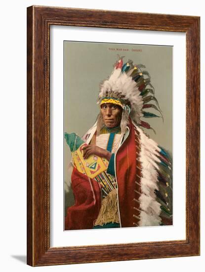 Tall Man Dan, Sioux Indian-null-Framed Art Print