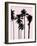 Tall Palms Black on Pink I-Mia Jensen-Framed Art Print