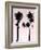 Tall Palms Black on Pink II-Mia Jensen-Framed Art Print