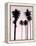 Tall Palms Black on Pink II-Mia Jensen-Framed Stretched Canvas