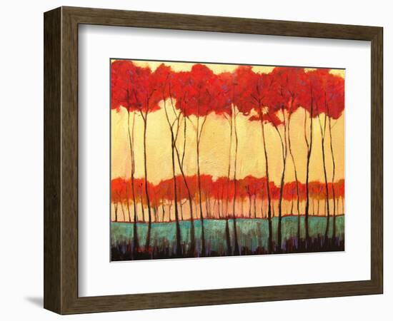 Tall Red Trees-Patty Baker-Framed Art Print