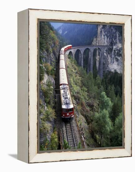 Tall Rock Bridge, Bernina, Switzerland-Gavriel Jecan-Framed Premier Image Canvas