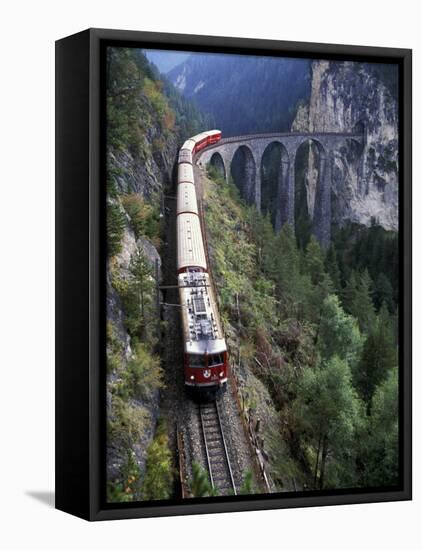 Tall Rock Bridge, Bernina, Switzerland-Gavriel Jecan-Framed Premier Image Canvas