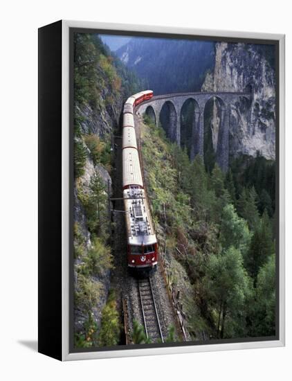 Tall Rock Bridge, Bernina, Switzerland-Gavriel Jecan-Framed Premier Image Canvas