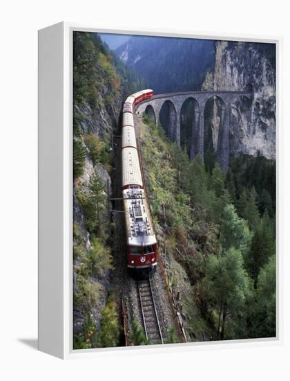 Tall Rock Bridge, Bernina, Switzerland-Gavriel Jecan-Framed Premier Image Canvas