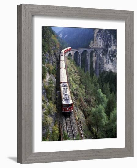 Tall Rock Bridge, Bernina, Switzerland-Gavriel Jecan-Framed Photographic Print