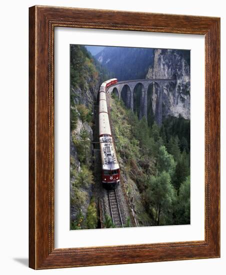 Tall Rock Bridge, Bernina, Switzerland-Gavriel Jecan-Framed Photographic Print