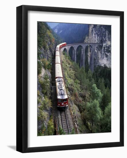 Tall Rock Bridge, Bernina, Switzerland-Gavriel Jecan-Framed Photographic Print