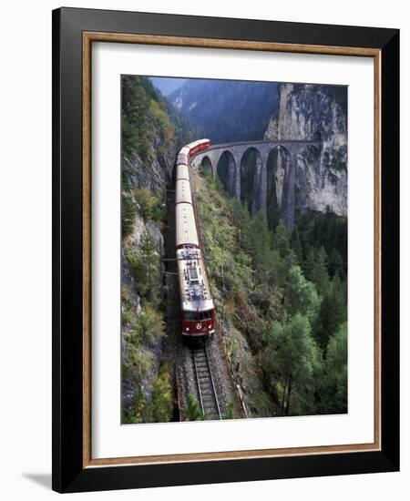 Tall Rock Bridge, Bernina, Switzerland-Gavriel Jecan-Framed Photographic Print