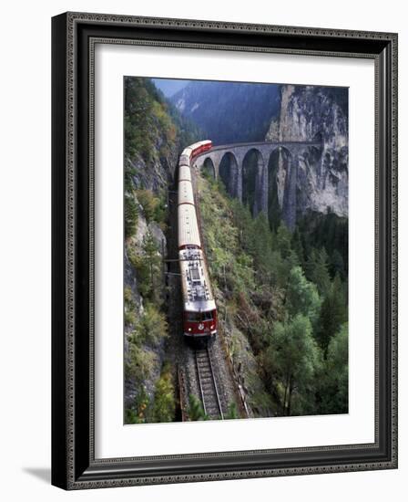 Tall Rock Bridge, Bernina, Switzerland-Gavriel Jecan-Framed Photographic Print