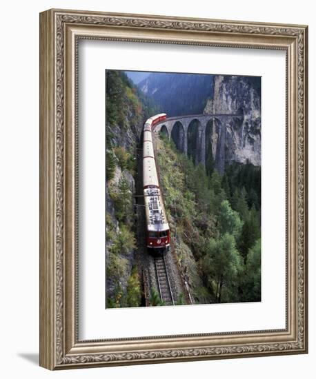 Tall Rock Bridge, Bernina, Switzerland-Gavriel Jecan-Framed Photographic Print