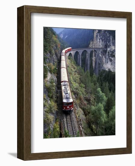 Tall Rock Bridge, Bernina, Switzerland-Gavriel Jecan-Framed Photographic Print