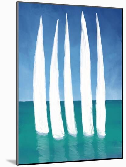 Tall Sailing Boats-Dan Meneely-Mounted Art Print