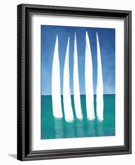 Tall Sailing Boats-Dan Meneely-Framed Art Print