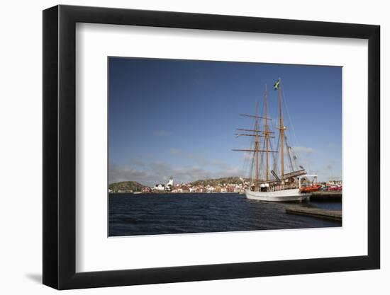 Tall Ship in Harbour, Skarhamn, Tjorn, Bohuslan Coast, Southwest Sweden, Sweden, Europe-Stuart Black-Framed Photographic Print