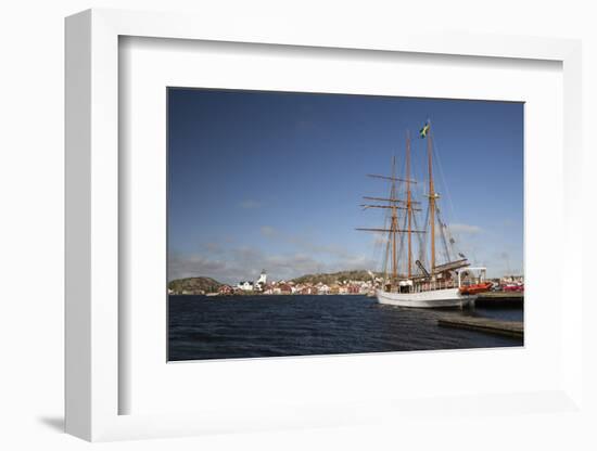 Tall Ship in Harbour, Skarhamn, Tjorn, Bohuslan Coast, Southwest Sweden, Sweden, Europe-Stuart Black-Framed Photographic Print