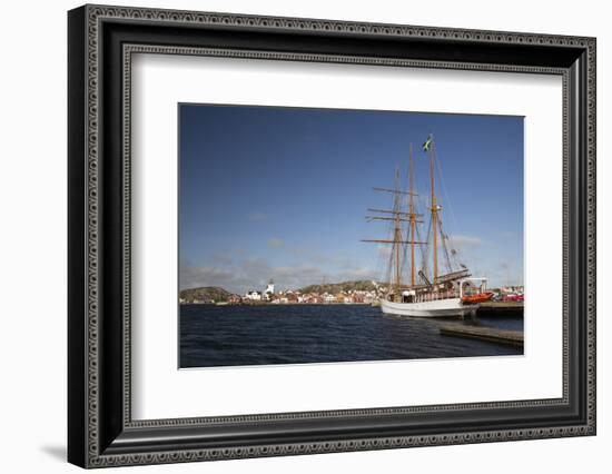 Tall Ship in Harbour, Skarhamn, Tjorn, Bohuslan Coast, Southwest Sweden, Sweden, Europe-Stuart Black-Framed Photographic Print