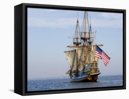 Tall Ship the Kalmar Nyckel, Chesapeake Bay, Maryland, USA-Scott T. Smith-Framed Premier Image Canvas