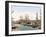 Tall Ships and Barges Docking at Hamburg, Pub. C.1895-null-Framed Photographic Print