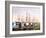 Tall Ships Mooring in the Harbour, Hamburg, Pub. C.1895-null-Framed Photographic Print