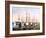 Tall Ships Mooring in the Harbour, Hamburg, Pub. C.1895-null-Framed Photographic Print