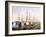 Tall Ships Mooring in the Harbour, Hamburg, Pub. C.1895-null-Framed Photographic Print