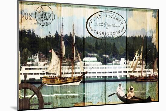 Tall Ships on the Sound-Sandy Lloyd-Mounted Art Print