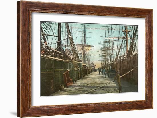 Tall Ships, Wharf, Pensacola, Florida-null-Framed Art Print