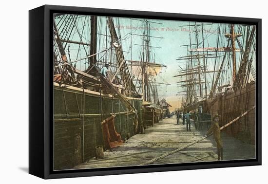 Tall Ships, Wharf, Pensacola, Florida-null-Framed Stretched Canvas