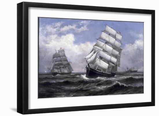 Tall Ships-Xanthus Russell Smith-Framed Giclee Print